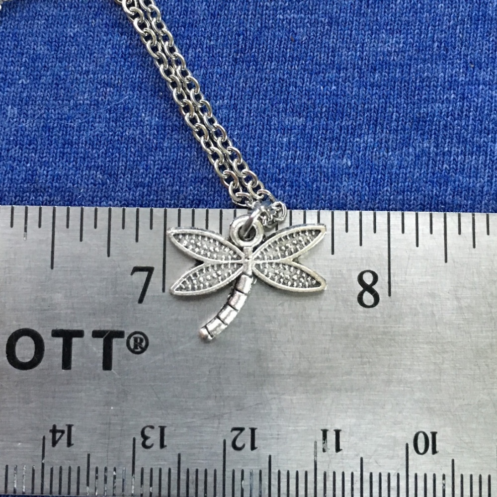 Handmade Dragonfly Charm Necklace Tibetan Silver Stainless Steel 4for$20 - Picture 3 of 5